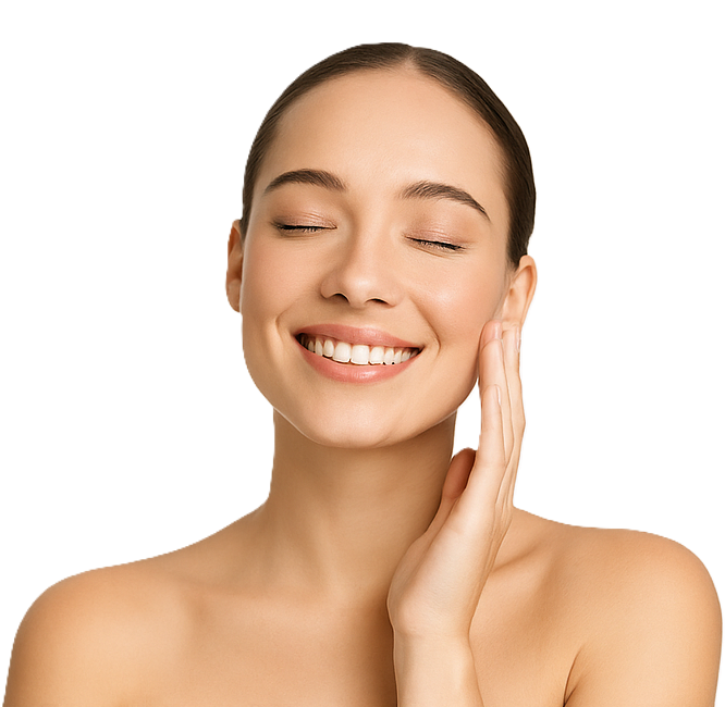 Nahaufnahme einer Person, die Entspannung genießt.